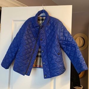 Kids Burberry quilted jacket